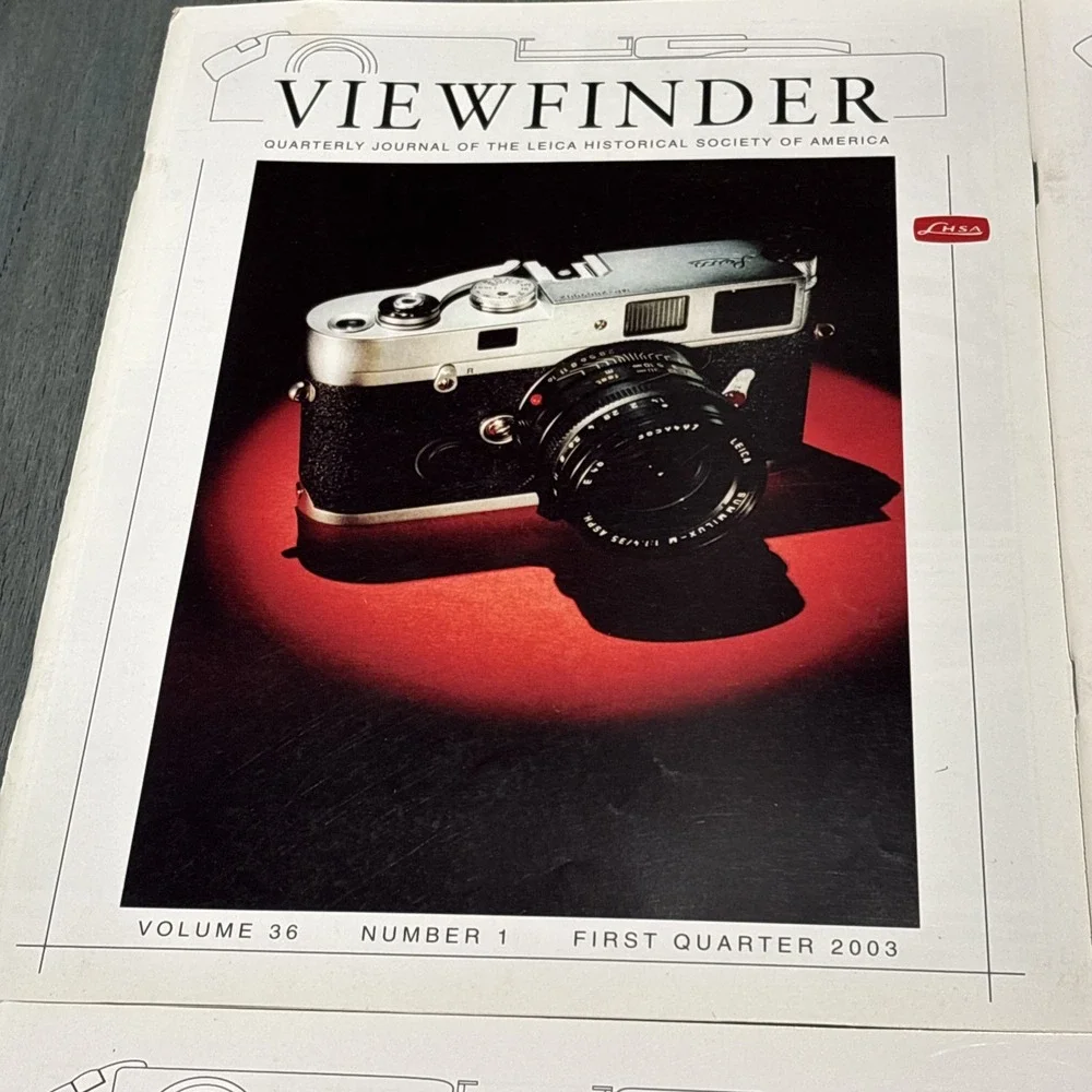 2003 V36 1-4 ~ Viewfinder Leica Quarterly Journals (LHSA) - Rare!
